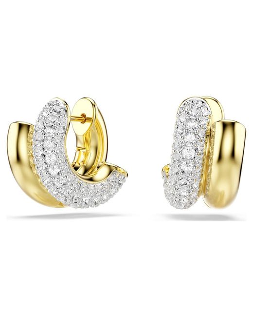 Swarovski Metallic Dextera Hoop Earrings