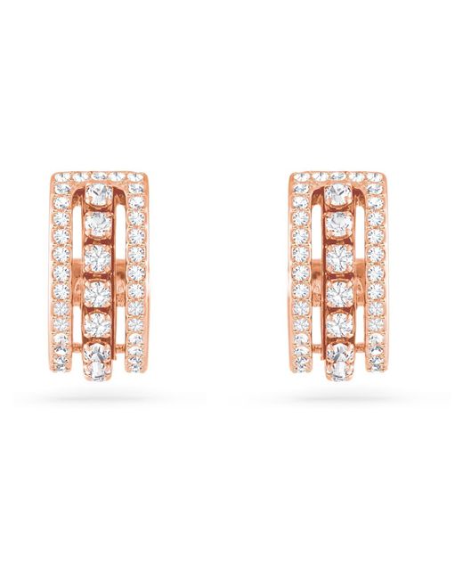 Swarovski Pink Further Hoop Earrings