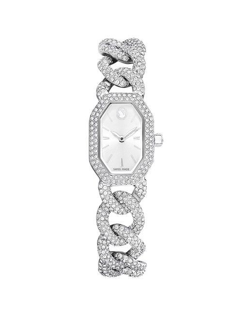 Swarovski Metallic Dextera chain uhr, schweizer produktion, kristallarmband