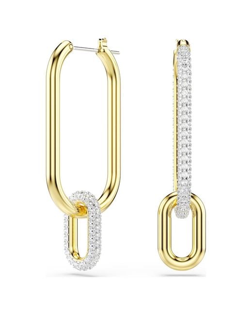 Swarovski Metallic Dextera Hoop Earrings