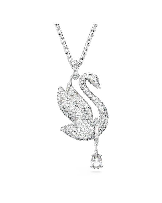 Swarovski Metallic Iconic swan halskette