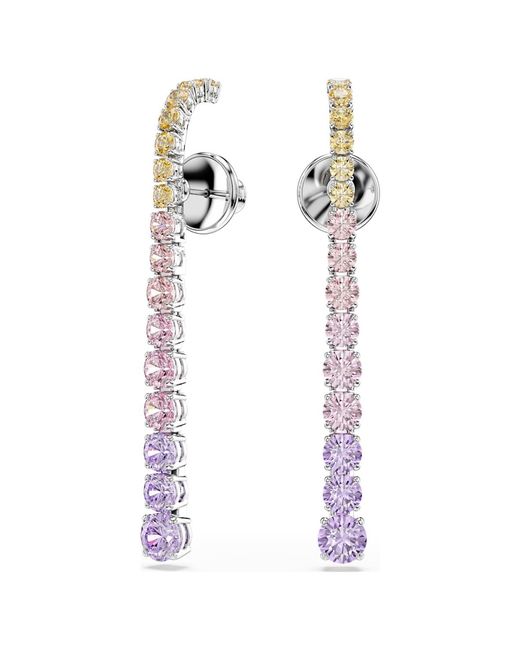 Swarovski White Matrix Drop Earrings