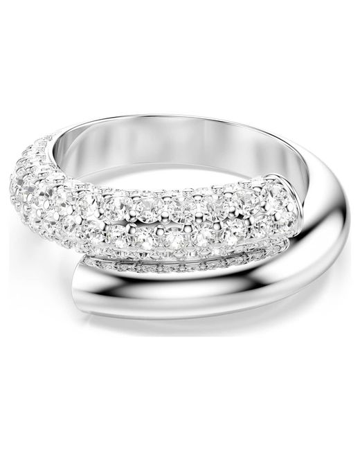 Anillo dextera Swarovski de color White