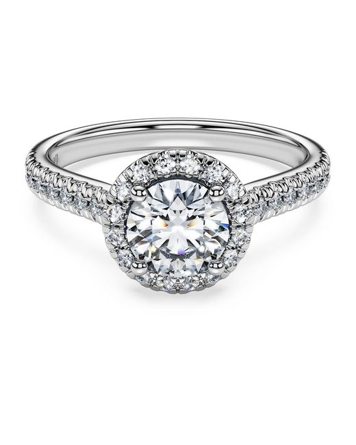Swarovski Metallic Eternity Halo Solitaire Ring