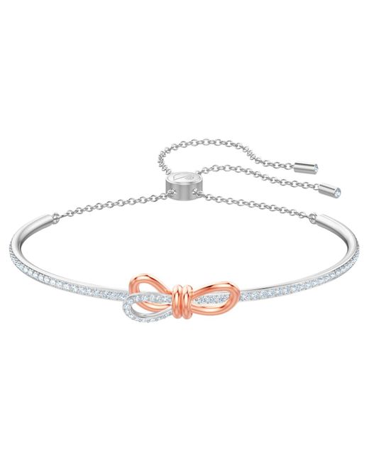 Swarovski Metallic Lifelong Bow Bangle