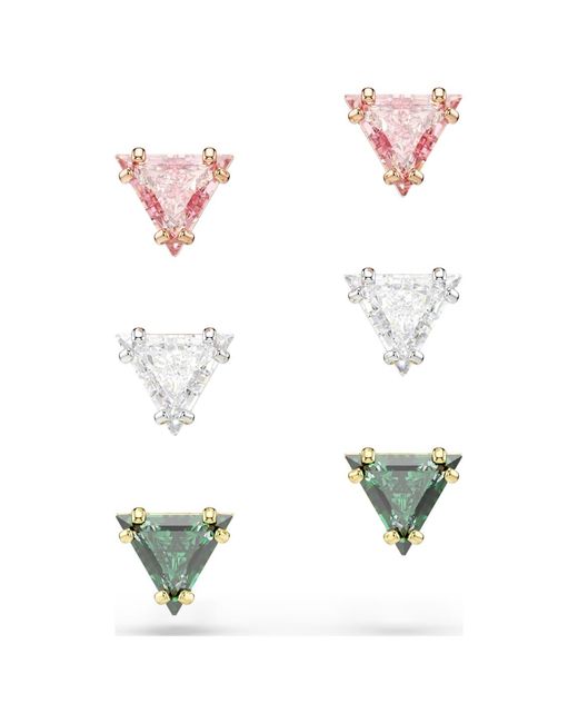 Swarovski White Stilla Stud Earrings