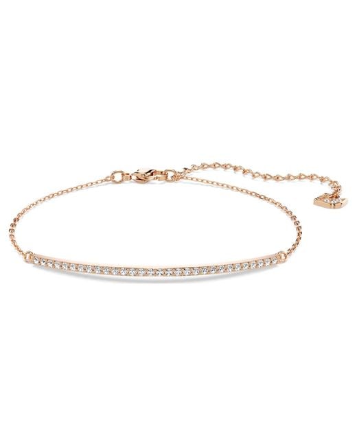 Swarovski Metallic Only Bracelet, 18K Rose Finish