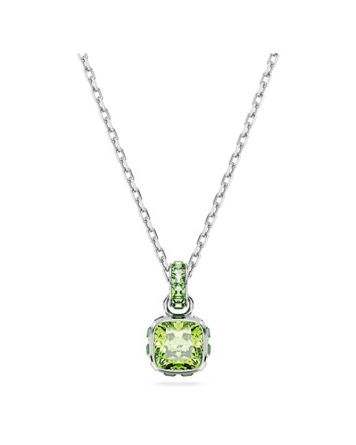 Swarovski Metallic Birthstone Pendant