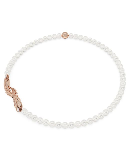 Swarovski White Nice halskette, feder