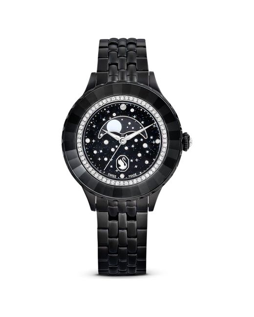 Swarovski Black Octea Moon Watch