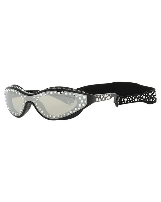 Swarovski Black Sunglasses With Strap