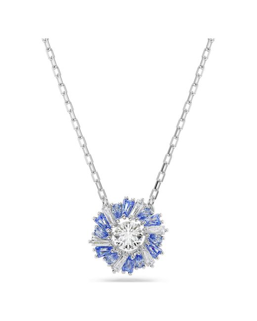Pendente idyllia, fiore di Swarovski in Blue