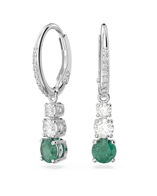 Swarovski Green Attract trilogy drop-ohrhänger