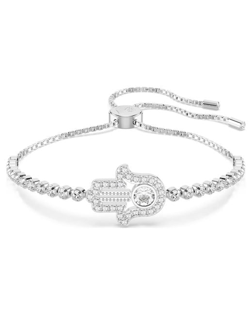 Swarovski Metallic Imber Bangle, Mixed Cuts, 18K Finish