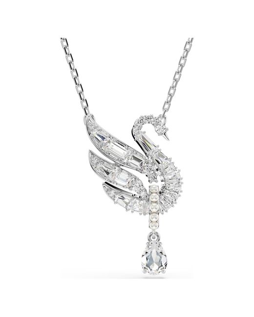 Swarovski Metallic Swan anhänger, schwan