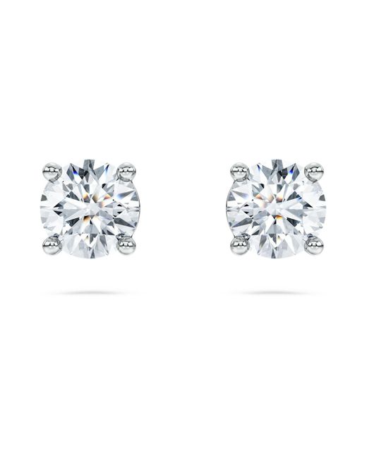 Swarovski Blue Eternity Solitaire Stud Earrings