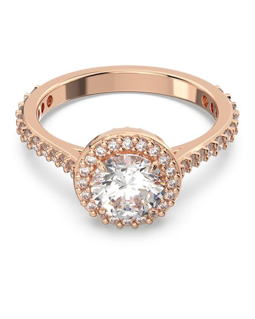 Swarovski Metallic Constella cocktailring, rundschliff, pavé