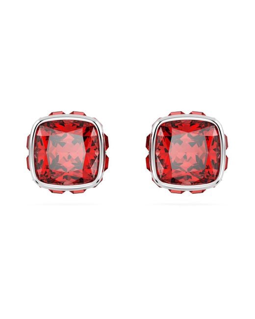 Swarovski Red Birthstone Stud Earrings