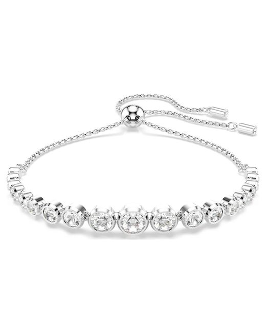 Swarovski Metallic Imber Bracelet, Mixed Round Cuts, 18K Finish
