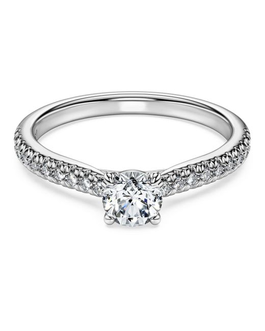 Swarovski Metallic Eternity Solitaire Ring