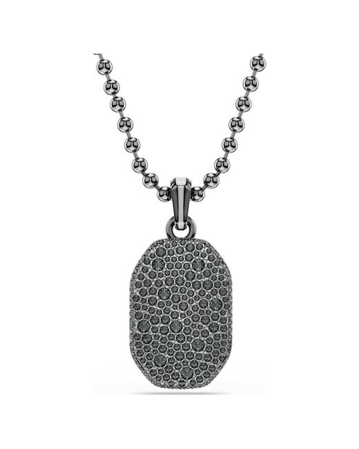 Pendentif dextera octagon, forme octogonale, taille ronde Swarovski en coloris Metallic