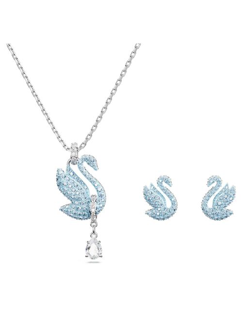 Swarovski Blue Iconic Swan Set
