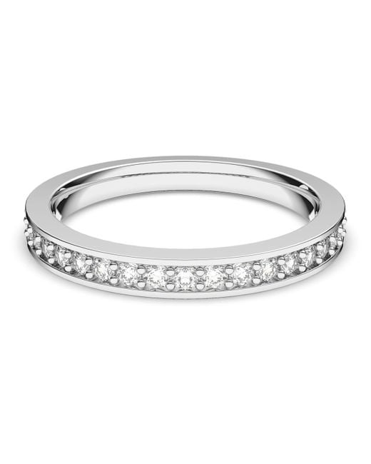 Swarovski Metallic Matrix Ring, Rhodium Plated