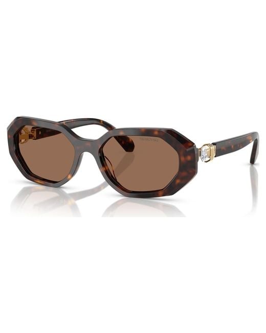 Swarovski Brown Sunglasses