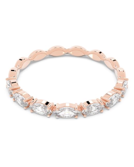 Swarovski Pink Matrix Vittore Ring, Marquise Cut, 18K Rose Finish