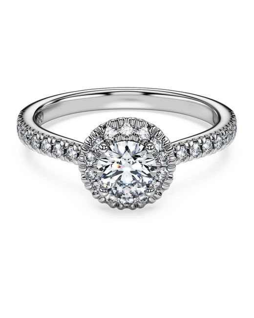 Swarovski Metallic Eternity Halo Solitaire Ring