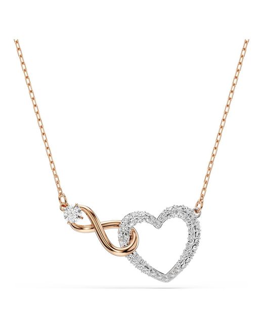 Collar infinity Swarovski de color Metallic