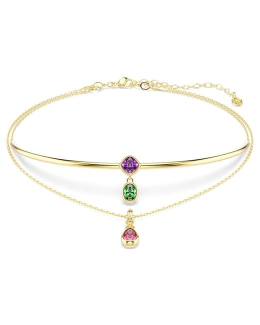 Swarovski Metallic Imber Layered Necklace