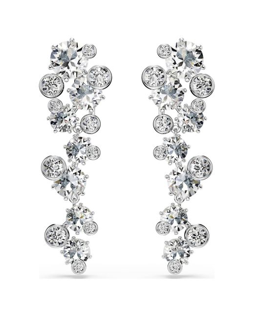 Swarovski White Constella drop-ohrhänger, verschiedene schliffe