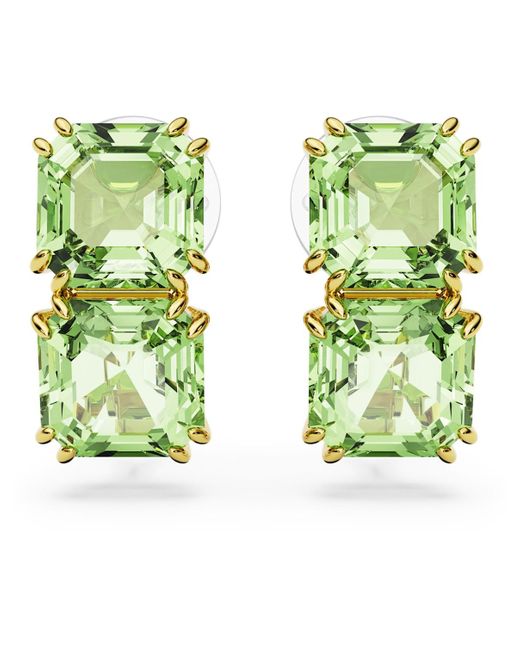 Swarovski Green Millenia Clip Earrings