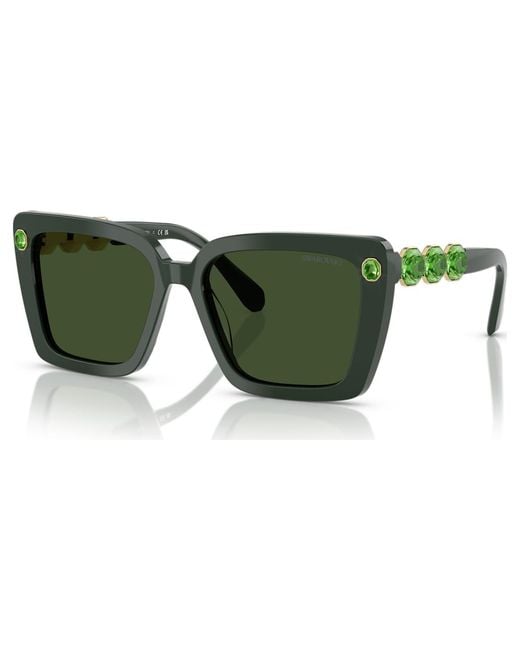 Swarovski Green Sunglasses