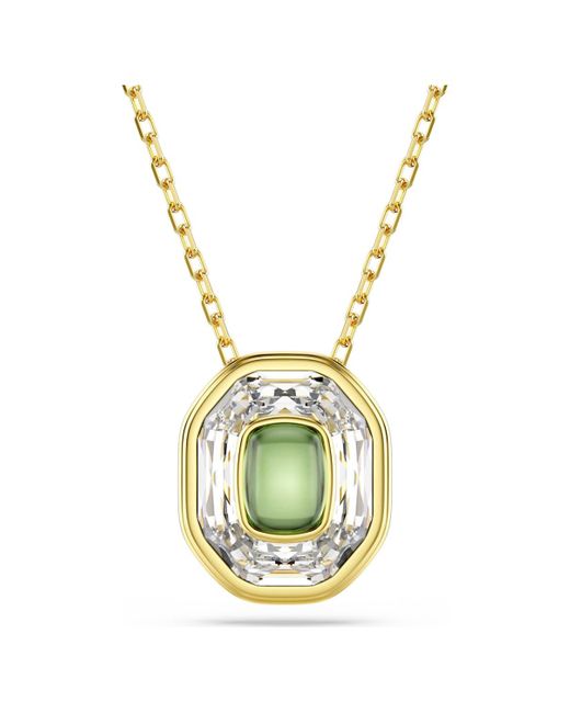 Pendentif chroma, taille octogonale Swarovski en coloris Metallic