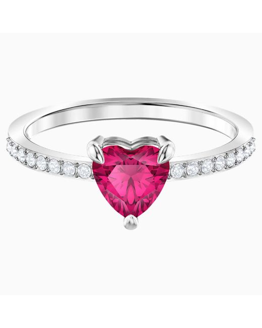 Swarovski Multicolor One Heart Ring