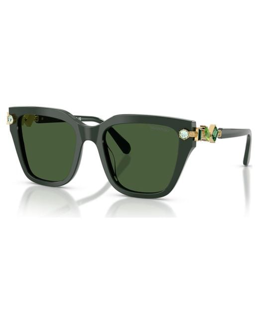 Swarovski Green Sunglasses
