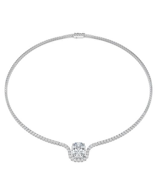 Swarovski Metallic Octagon Necklace, Lab-Grown Diamonds 12.86 Ct Tw, Octagon Shape, 18K