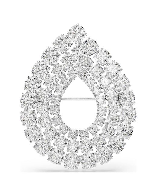 Swarovski White Matrix Brooch