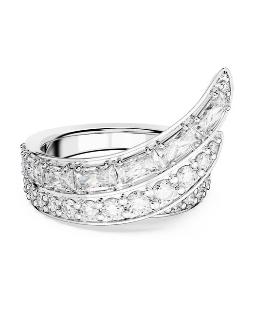 Swarovski Metallic Hyperbola Cocktail Ring