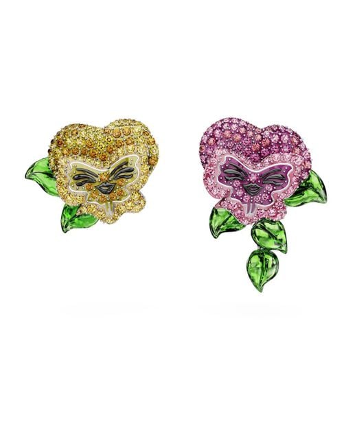 Swarovski Green Alice In Wonderland Stud Earrings