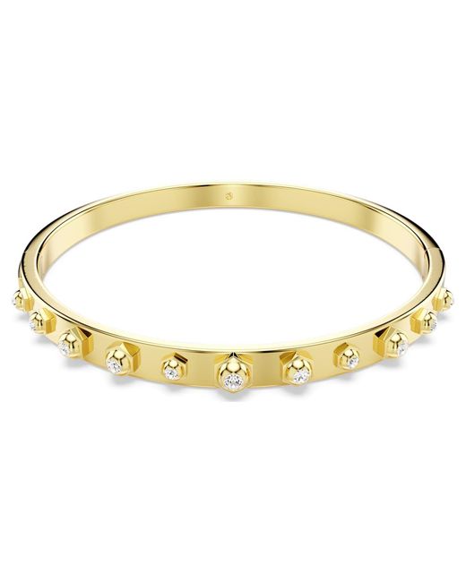 Swarovski Metallic Numina Bangle, Mixed Round Cuts, 18K Finish