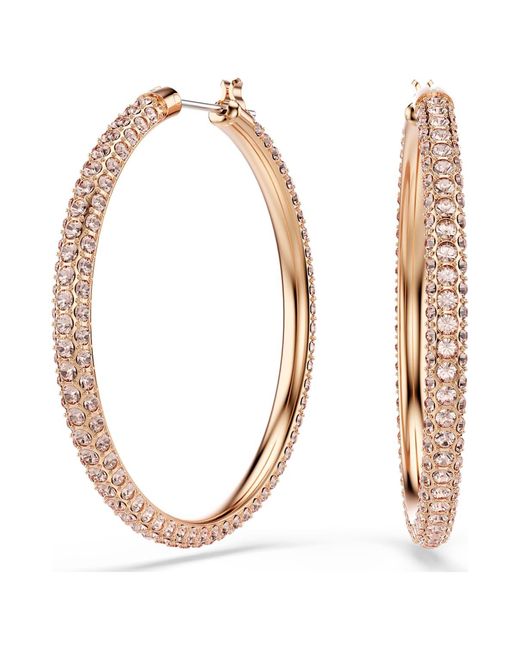 Swarovski Metallic Dextera Hoop Earrings