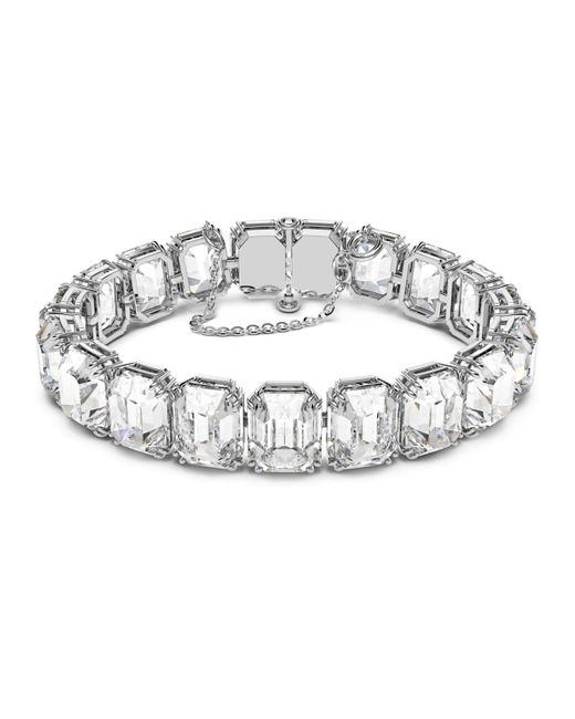 Swarovski Matrix tennis armband, oktagon-schliff in Mettallic | Lyst DE