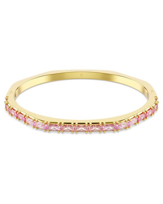 Swarovski Metallic Matrix Baguette Cut Bangle, Size Large