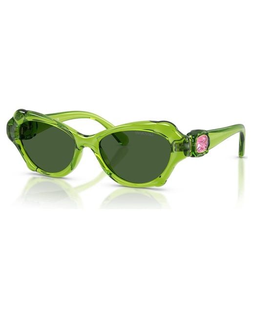 Swarovski Green Sunglasses