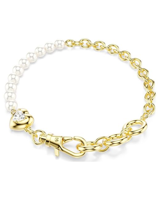 Swarovski Metallic Tone Plated Mother Of Pearl Idyllia Bracelet