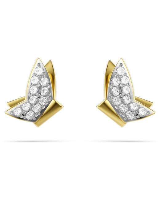 Swarovski Metallic Idyllia Lilia Butterfly Stud Earrings