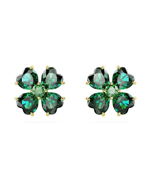 Swarovski Green Idyllia Stud Earrings